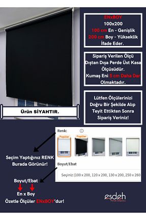 پرده کشوئی مشکی کلاسیک Stor ESDEH - کد 820269200
