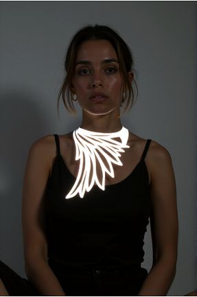 چوکر سفید چرم مصنوعی Angels Passion - کد 917649672