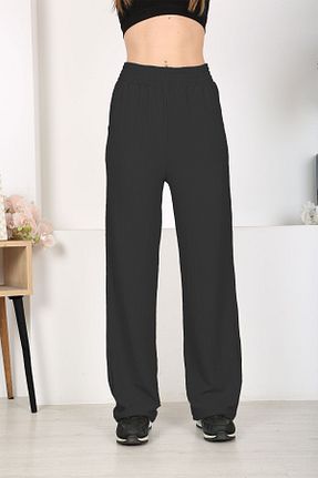 ست بالاتنه و پائین تنه مشکی زنانه بافتنی OKULCUBABA - کد 917635103