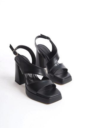 کفش پاشنه بلند کلاسیک مشکی زنانه چرم مصنوعی Erbilden - کد 898892869