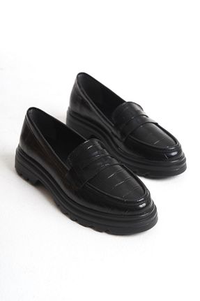کفش آکسفورد مشکی زنانه چرم لاکی Shoesers - کد 917660081