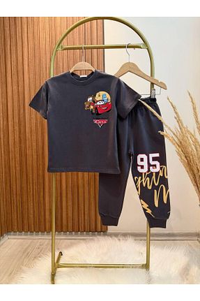 ست کرمکن اسپرت مشکی بچه گانه %100 پنبه KidsSel - کد 920622055