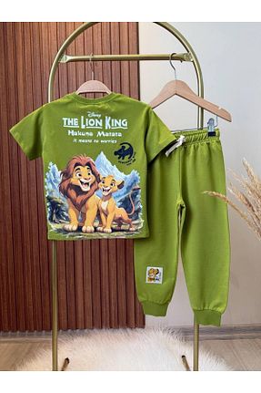 ست کرمکن اسپرت سبز بچه گانه %100 پنبه KidsSel - کد 920616741
