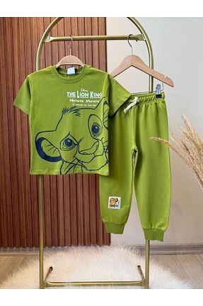 ست کرمکن اسپرت سبز بچه گانه %100 پنبه KidsSel - کد 920616741