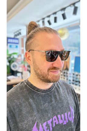 عینک آفتابی قهوه ای مردانه 55 BLACK - کد 917654787