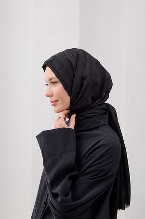 شال مشکی زنانه QANU - کد 917653229