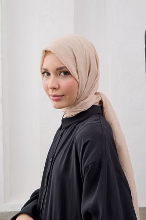 شال بژ زنانه QANU - کد 917653123