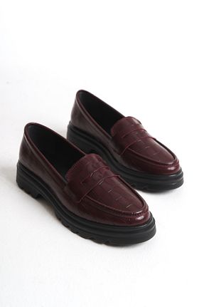 کفش آکسفورد زرشکی زنانه چرم لاکی Shoesers - کد 917660053