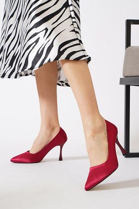 کفش استایلیتو زرشکی پاشنه تخت Moda Pie - کد 917691687