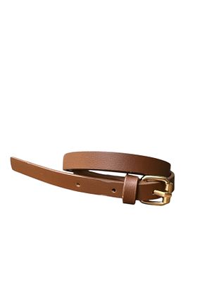 کمربند مشکی زنانه چرم مصنوعی GÜÇLÜ TASARIM - کد 917703710
