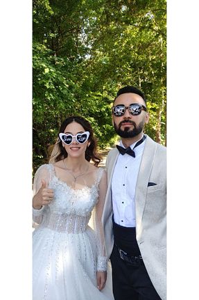 عینک آفتابی سفید زنانه UV400 asyaylaorganizasyon - کد 853390916