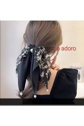 گیره سر مشکی زنانه ساتن LO ADORO - کد 917725968