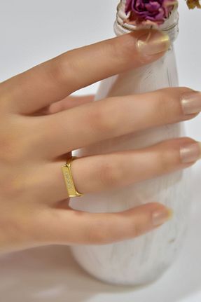 انگشتر نقره طلائی زنانه زیرکن Papatya Silver - کد 355268753