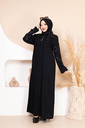 کلاه و ابایا مشکی زنانه پنبه پلی استر Tuğralı Tesettür - کد 917778802