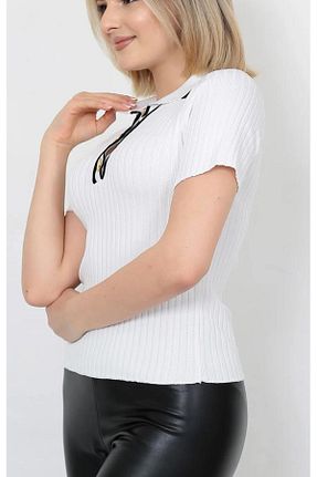 بلوز سفید زنانه ساده MTB FABRICS - کد 917777440