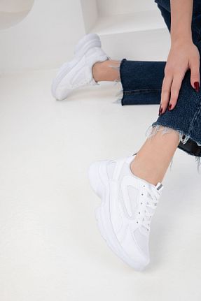 کفش اسنیکر سفید زنانه بند دار SOHO - کد 904445689
