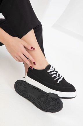 کفش اسنیکر مشکی زنانه بند دار SOHO - کد 904445687