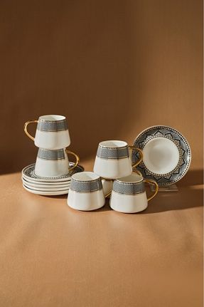 فنجان قهوه سفید 6 نفره Karaca - کد 3130825