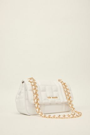 کیف دوشی سفید زنانه Ted Baker - کد 896760848