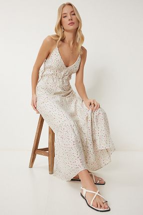 لباس بژ زنانه بافتنی Happiness İstanbul - کد 917410524