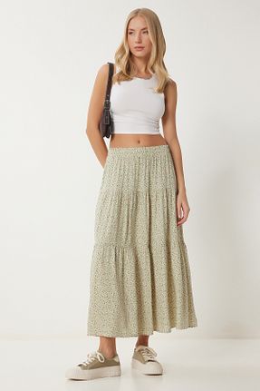 دامن سبز زنانه بافتنی Happiness İstanbul - کد 917398375
