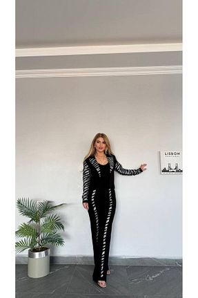 ست بالاتنه و پائین تنه مشکی زنانه لیکرا Genel Markalar - کد 904908800
