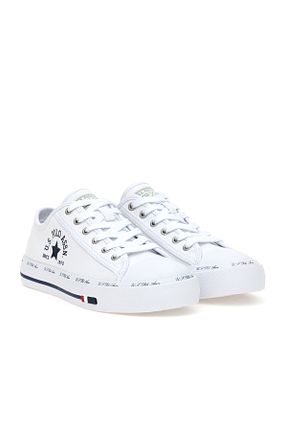 کفش اسنیکر سفید زنانه میکروفیبر U.S. Polo Assn. - کد 904876415