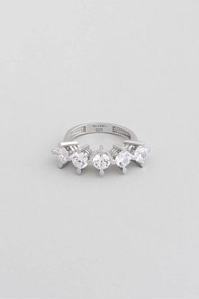 انگشتر نقره سفید زنانه زیرکن So Chic - کد 760982706