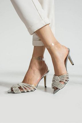 کفش مجلسی طوسی زنانه چرم مصنوعی Tulin Shoes - کد 904860064