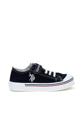 کفش اسنیکر سرمه ای بچه گانه میکروفیبر U.S. Polo Assn. - کد 906210901