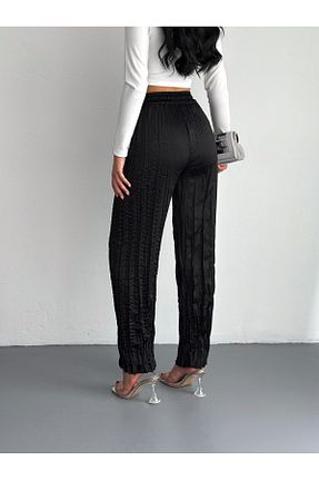 شلوار مشکی زنانه ساتن Zula Moda - کد 904921211