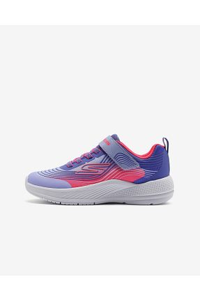 کفش اسنیکر صورتی بچه گانه بند دار Skechers - کد 862839288