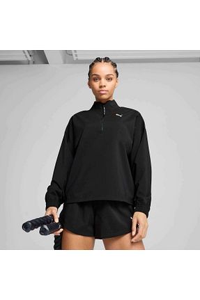 سوئیشرت مشکی زنانه ساده Puma - کد 906245310