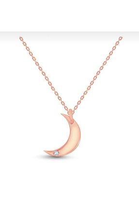 گردنبند الماس بژ 0,01 - 0,20 Luna - کد 903830218