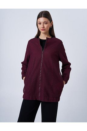 کت حجاب زرشکی زنانه رگولار Kayra - کد 904953301