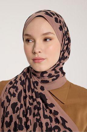 شال قهوه ای زنانه PURESCARFS - کد 917790085