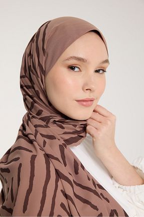 شال قهوه ای زنانه PURESCARFS - کد 917789968