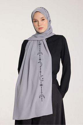 شال طوسی زنانه PURESCARFS - کد 917790021