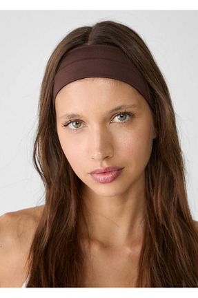 کش سر قهوه ای زنانه پنبه ای Monalisa - کد 904959526
