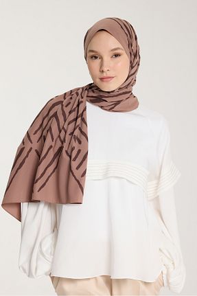 شال قهوه ای زنانه PURESCARFS - کد 917789968
