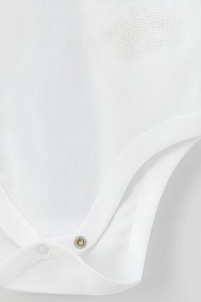 بادی و سرهمی نوزادی سفید بچه گانه %100 پنبه ارگانیک Overoz - کد 302934039