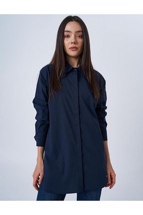 تونیک حجاب سرمه ای زنانه بافتنی Kayra - کد 904951589