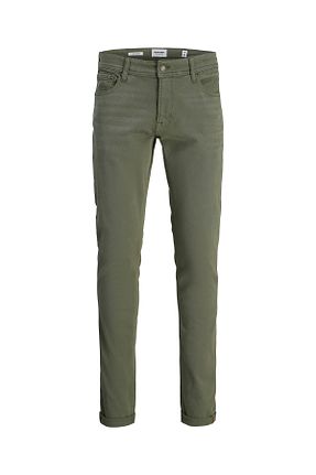 شلوار جین سبز مردانه پاچه تنگ Jack & Jones - کد 906306485