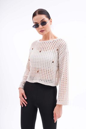 پلیور طوسی زنانه Fitted Şimal - کد 848823456