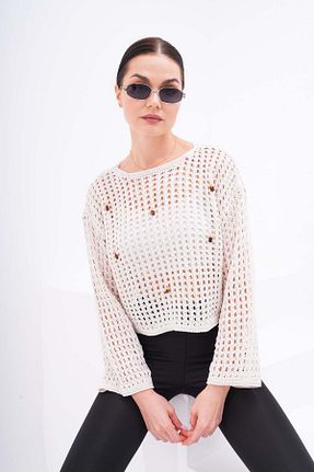 پلیور طوسی زنانه Fitted Şimal - کد 848823456