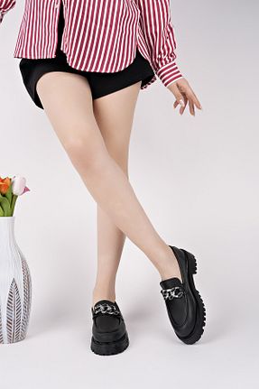 کفش لوفر مشکی زنانه چرم مصنوعی Muggo - کد 904717973