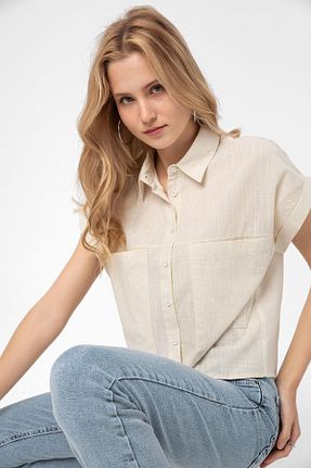 پیراهن طوسی زنانه Relaxed Şimal - کد 831910847