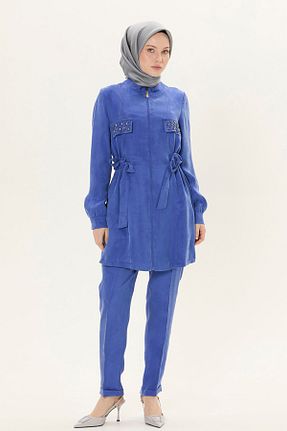 ست بالاتنه و پائین تنه حجاب سرمه ای رگولار Setrms - کد 904979101