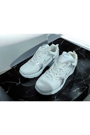 کفش اسنیکر سفید زنانه بند دار GMSHOES - کد 899028832
