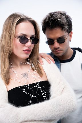 عینک آفتابی طوسی زنانه 55 PRESİDORYA - کد 905007924